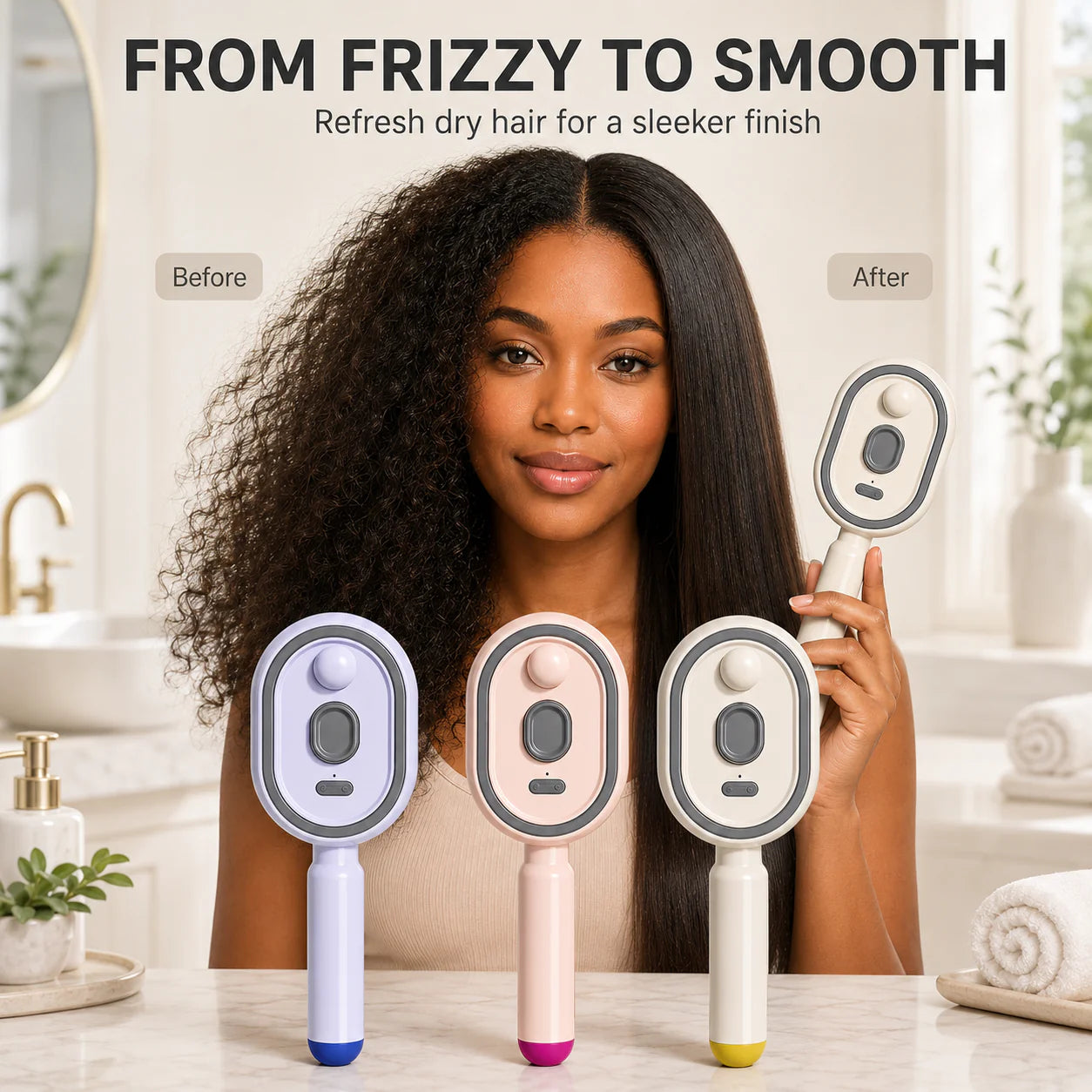 Electric Spray Air Cushions Massage Comb 3-in-1