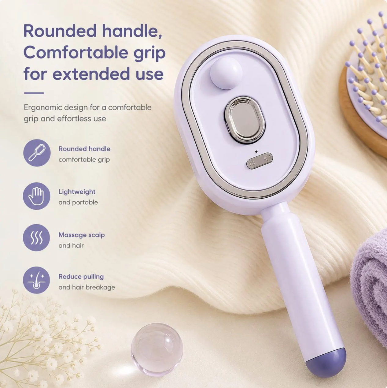 Electric Spray Air Cushions Massage Comb 3-in-1