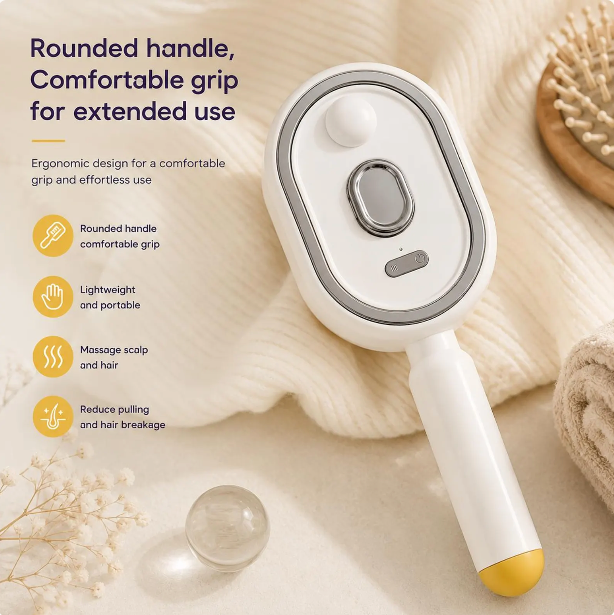 Electric Spray Air Cushions Massage Comb 3-in-1